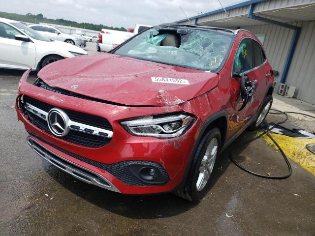 W1N4N4GB2MJ210688 - 2021 MERCEDES-BENZ GLA 250 RED photo 2