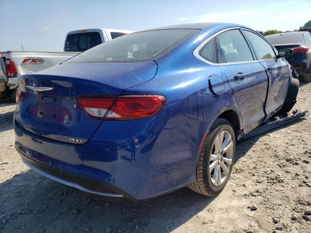 1C3CCCAB0GN173461 - 2016 CHRYSLER 200 LIMITE BLUE photo 4