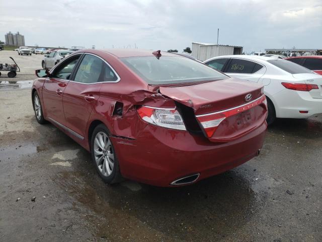 KMHFG4JG5EA349659 - 2014 HYUNDAI AZERA RED photo 3