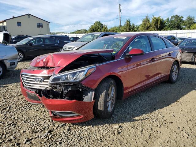 5NPE24AF5GH280196 - 2016 HYUNDAI SONATA SE RED photo 2