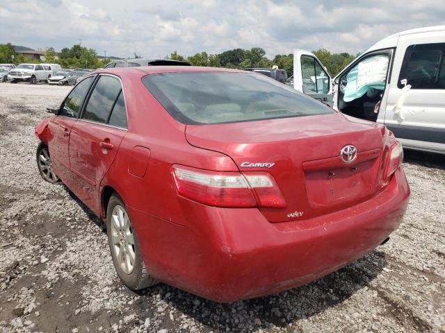 4T1BE46K28U224185 - 2008 TOYOTA CAMRY CE RED photo 3
