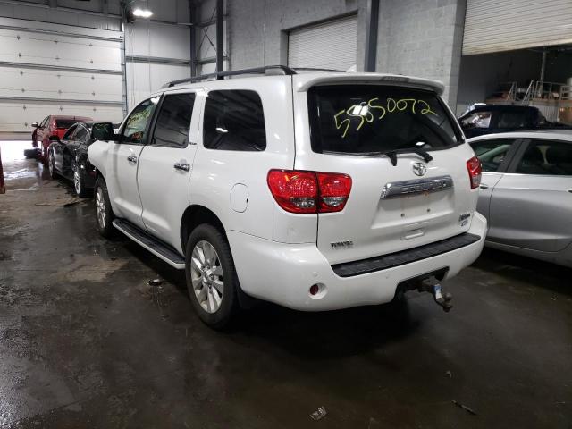 5TDDW5G17AS038416 - 2010 TOYOTA SEQUOIA PL WHITE photo 3