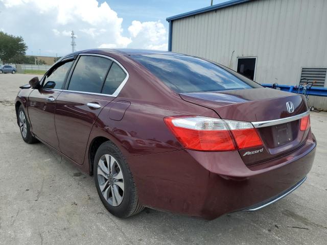 1HGCR2F34FA204711 - 2015 HONDA ACCORD LX BURGUNDY photo 3