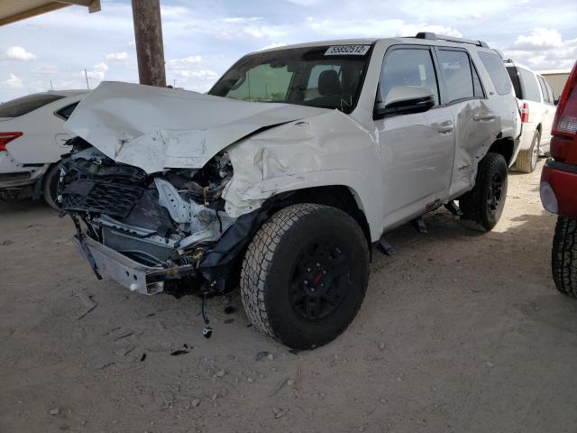 JTENU5JR2M5949543 - 2021 TOYOTA 4RUNNER SR WHITE photo 2
