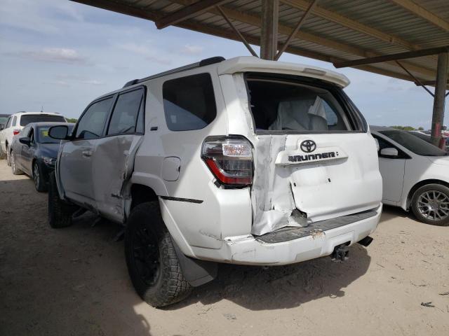 JTENU5JR2M5949543 - 2021 TOYOTA 4RUNNER SR WHITE photo 3