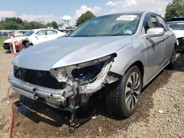 1HGCR2F8XDA214054 - 2013 HONDA ACCORD EXL SILVER photo 2