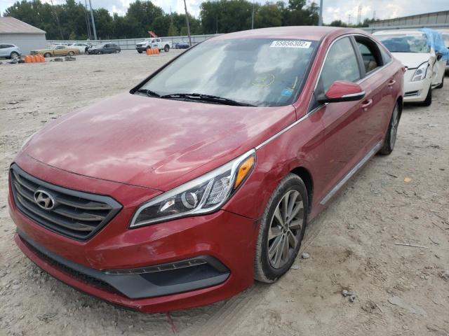 5NPE34AF8HH460402 - 2017 HYUNDAI SONATA SPORT  Foto 2