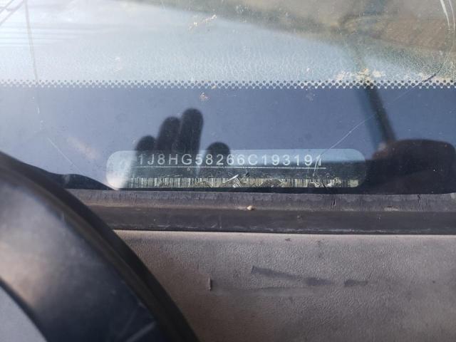 1J8HG58266C193191 - 2006 JEEP COMMANDER 黑色 照片 10