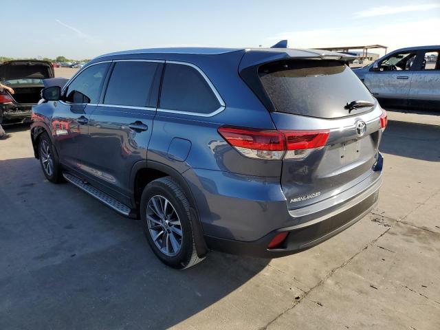 5TDKZRFH3KS352473 - 2019 TOYOTA HIGHLANDER BLUE photo 3