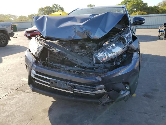 5TDKZRFH3KS352473 - 2019 TOYOTA HIGHLANDER BLUE photo 9