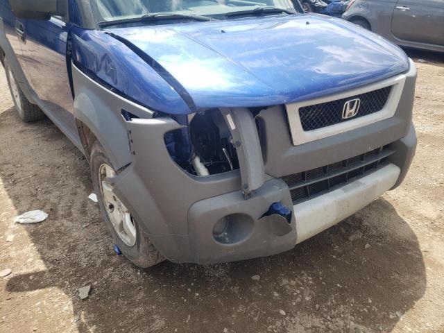 5J6YH286X4L025101 - 2004 HONDA ELEMENT EX BLUE photo 9