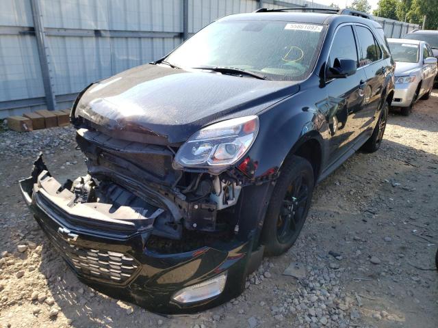 2GNALCEK2H6132551 - 2017 CHEVROLET EQUINOX LT BLACK photo 2