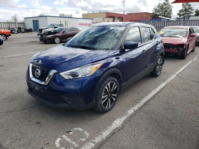 3N1CP5CU5KL485846 - 2019 NISSAN KICKS S BLUE photo 2