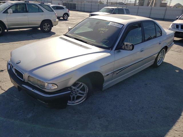 WBAGG83461DN86153 - 2001 BMW 740 I SILVER photo 2