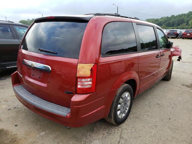 2A8HR44H48R688093 - 2008 CHRYSLER TOWN & COU MAROON photo 4