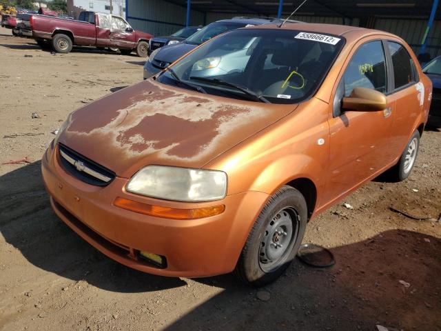 KL1TD52615B394241 - 2005 CHEVROLET AVEO BASE  photo 2