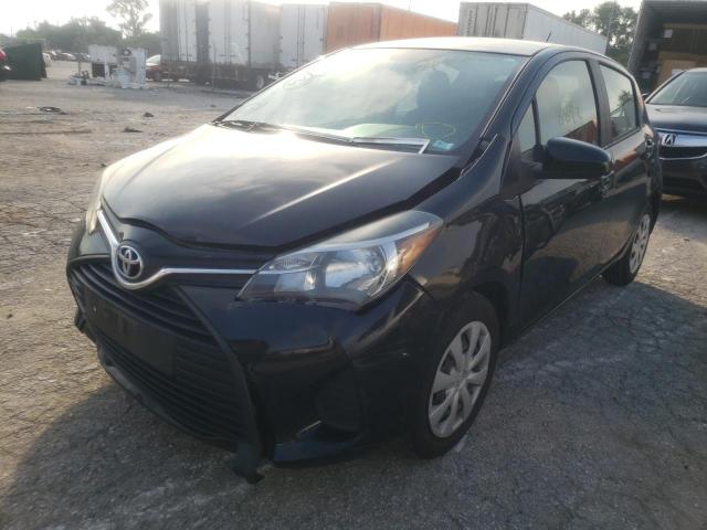 VNKKTUD30FA039368 - 2015 TOYOTA YARIS BLACK photo 2