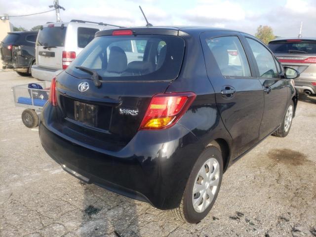 VNKKTUD30FA039368 - 2015 TOYOTA YARIS BLACK photo 4