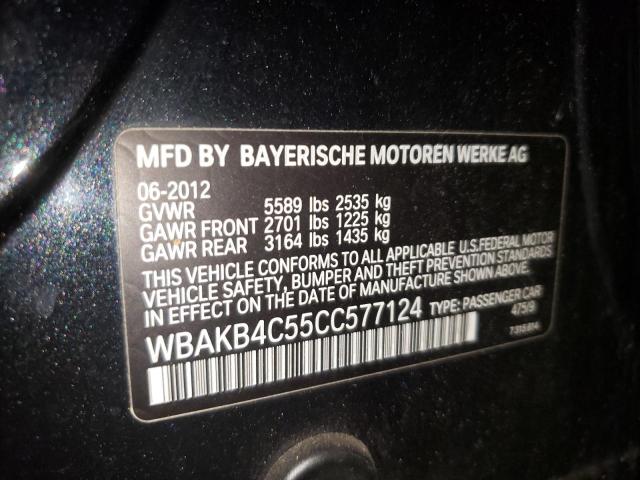 WBAKB4C55CC577124 - 2012 BMW 740 LI BLACK photo 10