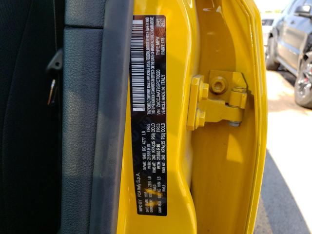 ZACCJAAT9GPC70020 - 2016 JEEP RENEGADE S YELLOW photo 10