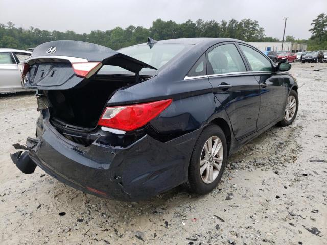 5NPEB4AC6BH160003 - 2011 HYUNDAI SONATA GLS BLUE photo 4