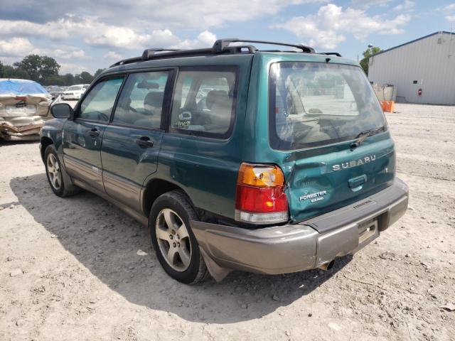 JF1SF6558WH782613 - 1998 SUBARU FORESTER S GREEN photo 3