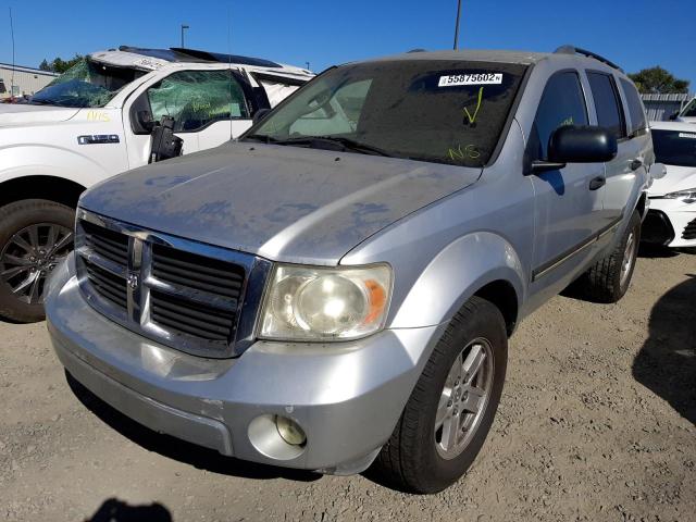 1D8HD48N27F505769 - 2007 DODGE DURANGO SILVER photo 2