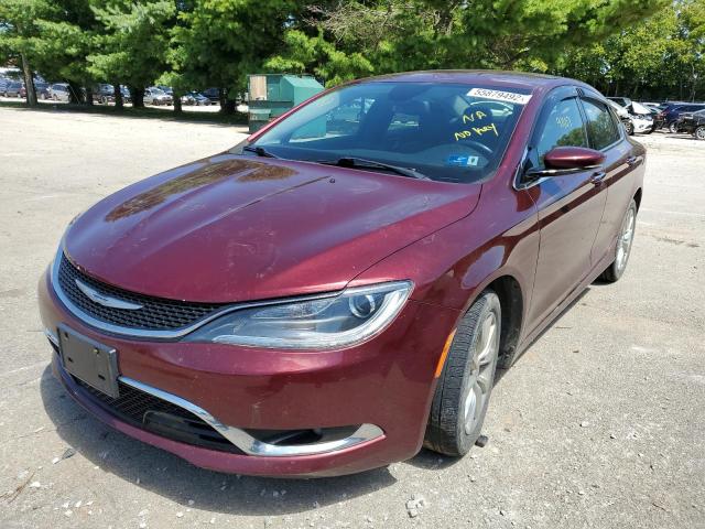 1C3CCCCG3GN122903 - 2016 CHRYSLER 200 C RED photo 2