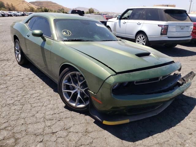 2C3CDZJG5NH140652 - 2022 DODGE CHALLENGER GREEN photo 1