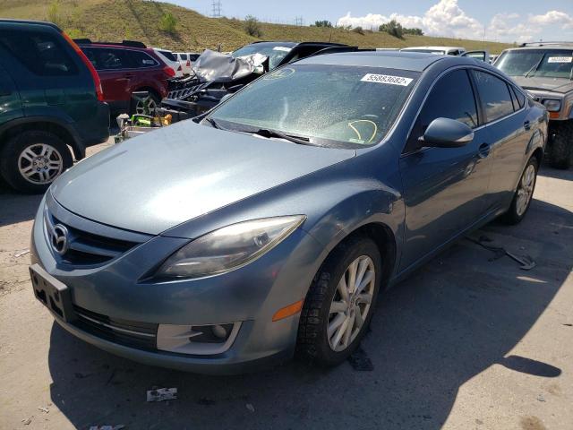 1YVHZ8EH8C5M09869 - 2012 MAZDA 6 I GRAY photo 2