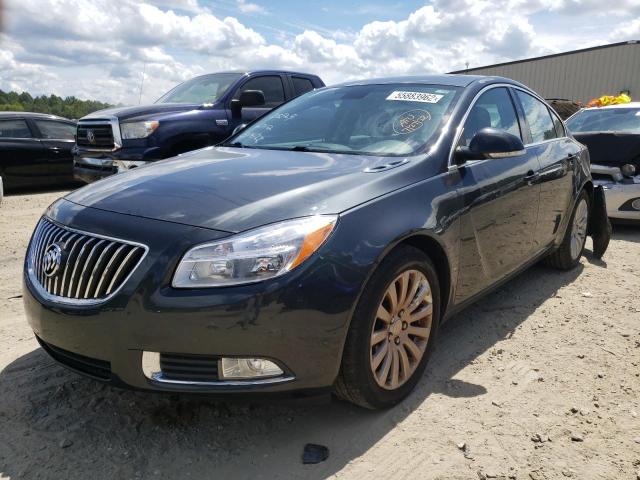 2G4GR5EK6C9151801 - 2012 BUICK REGAL CHARCOAL photo 2