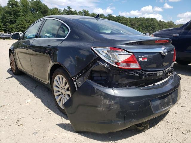 2G4GR5EK6C9151801 - 2012 BUICK REGAL CHARCOAL photo 3