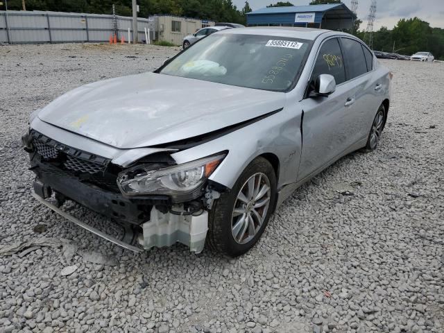 JN1EV7AR8GM346137 - 2016 INFINITI Q50 PREMIU SILVER photo 2