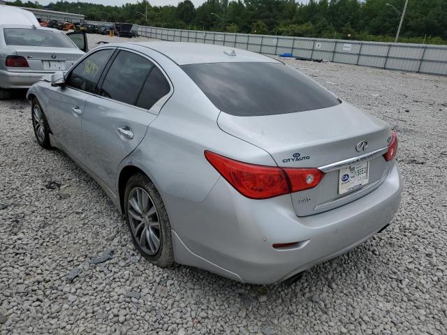 JN1EV7AR8GM346137 - 2016 INFINITI Q50 PREMIU SILVER photo 3