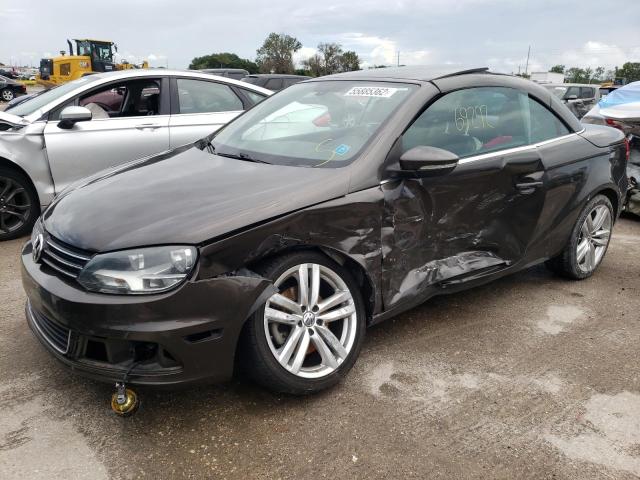 WVWFW7AH3CV000586 - 2012 VOLKSWAGEN EOS LUX Коричневий фото 2