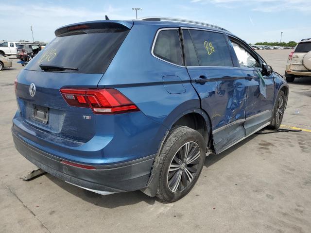 3VV3B7AX5JM015055 - 2018 VOLKSWAGEN TIGUAN SE BLUE photo 4