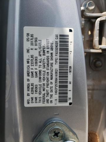 1HGCP25358A140821 - 2008 HONDA ACCORD LX  photo 10