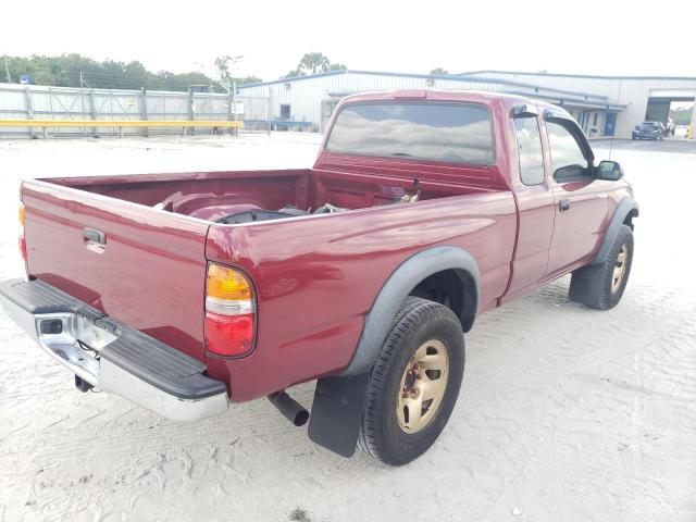 5TESM92N04Z421801 - 2004 TOYOTA TACOMA XTR BURGUNDY photo 4