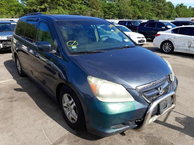 5FNRL38786B068591 - 2006 HONDA ODYSSEY EX BLUE photo 1