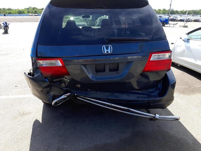 5FNRL38786B068591 - 2006 HONDA ODYSSEY EX BLUE photo 9