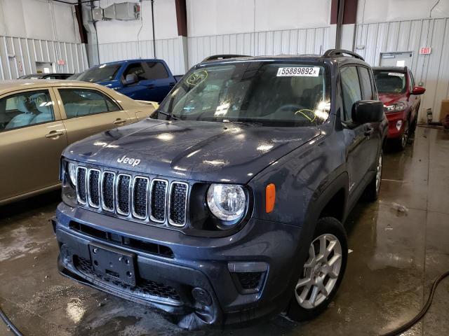 ZACNJDAB4MPN08737 - 2021 JEEP RENEGADE S Mavi foto 2