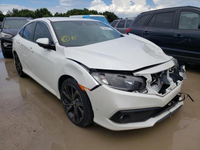 19XFC2F89KE031851 - 2019 HONDA CIVIC SPOR WHITE photo 1