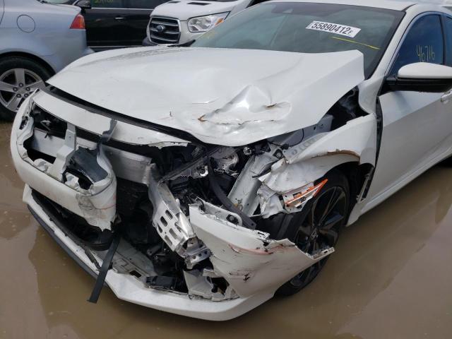 19XFC2F89KE031851 - 2019 HONDA CIVIC SPOR WHITE photo 9
