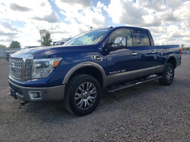 1N6BA1F4XJN527017 - 2018 NISSAN TITAN XD S BLUE photo 2