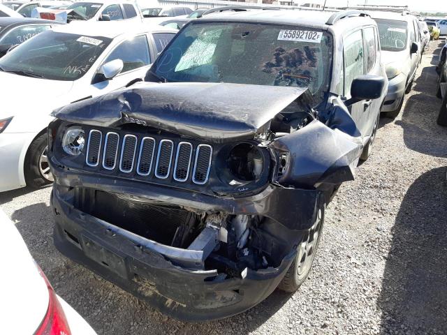 ZACCJAAB3HPE79181 - 2017 JEEP RENEGADE S GRAY photo 2