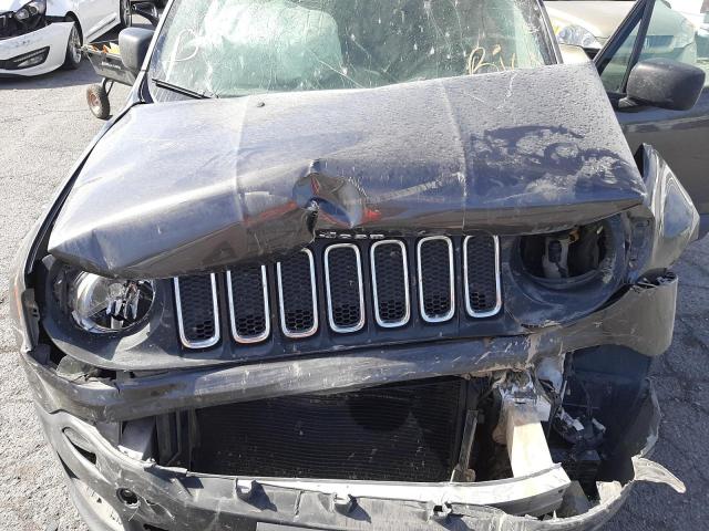 ZACCJAAB3HPE79181 - 2017 JEEP RENEGADE S GRAY photo 7