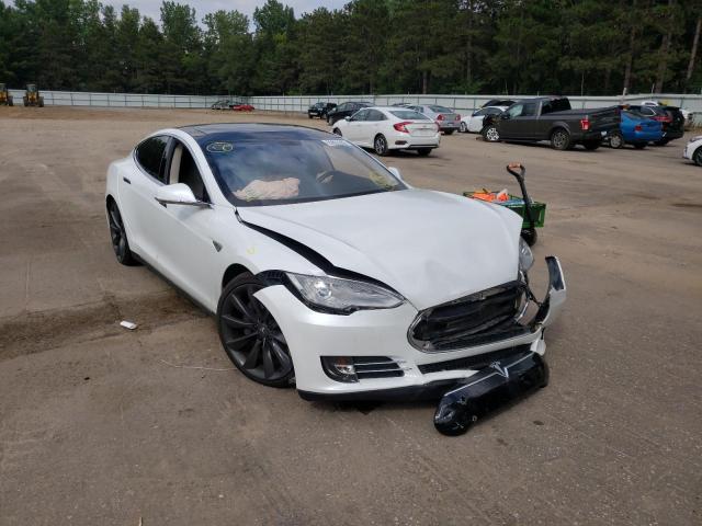 5YJSA1CPXDFP07974 - 2013 TESLA MODEL S Սպիտակ լուսանկար 1