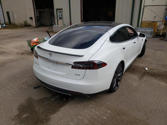 5YJSA1CPXDFP07974 - 2013 TESLA MODEL S Սպիտակ լուսանկար 4