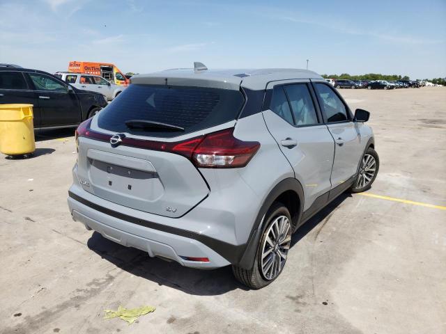 3N1CP5CV8NL528430 - 2022 NISSAN KICKS SV GRAY photo 4