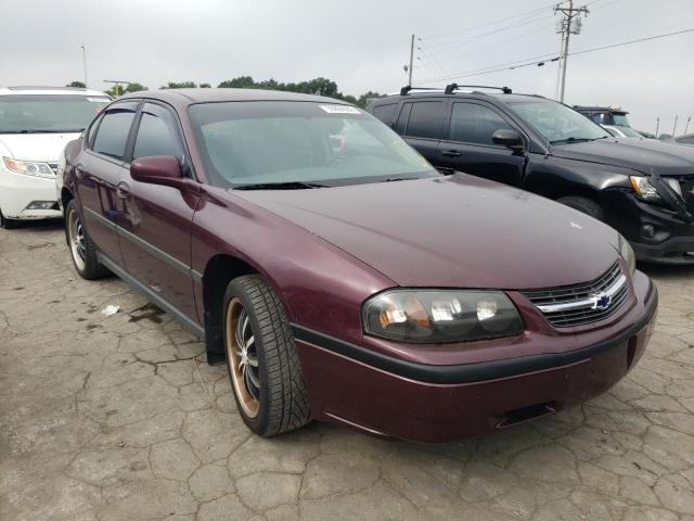 2G1WF52E649372249 - 2004 CHEVROLET IMPALA BURGUNDY photo 1